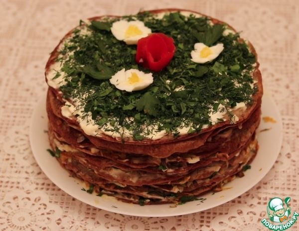 15 лучших рецептов печёночных тортов